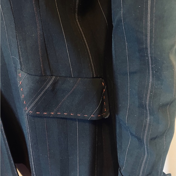 Pin stripe tailored jacket with red details - Picture 9 of 12